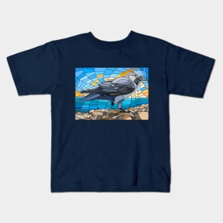 Jackdaw In Glass Kids T-Shirt